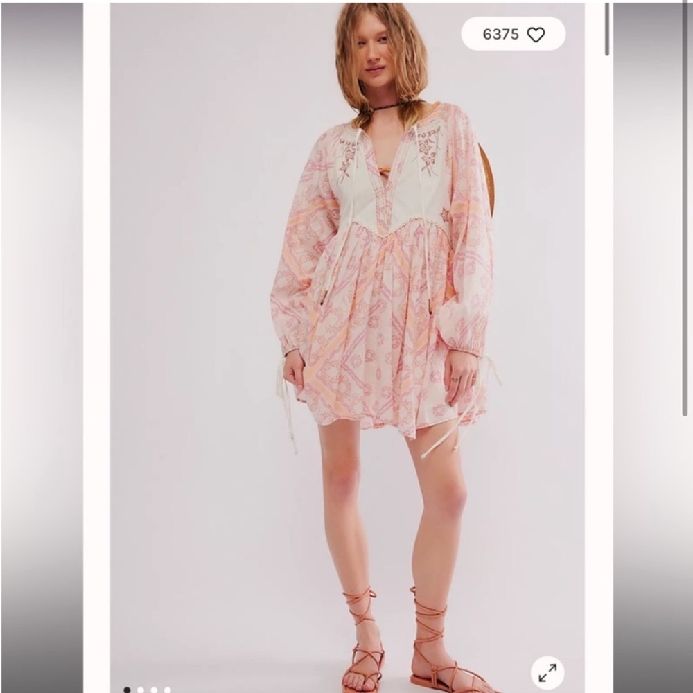Free People Daydream Babydoll Mini Dress
